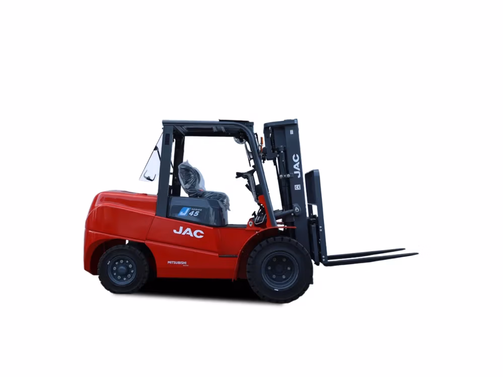 Empilhador a diesel JAC CPCD45 J com motor Mitsubishi e capacidade de 4.500kg