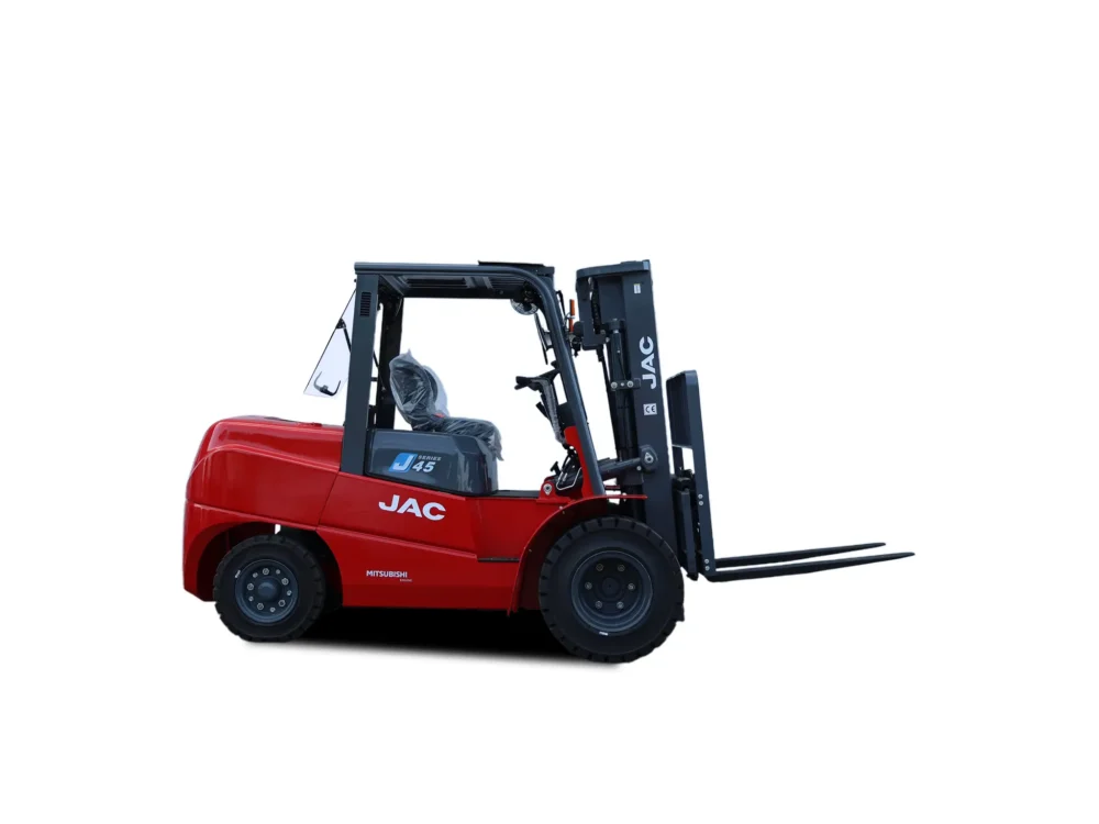 Empilhador a diesel JAC CPCD45 J com motor Mitsubishi e capacidade de 4.500kg