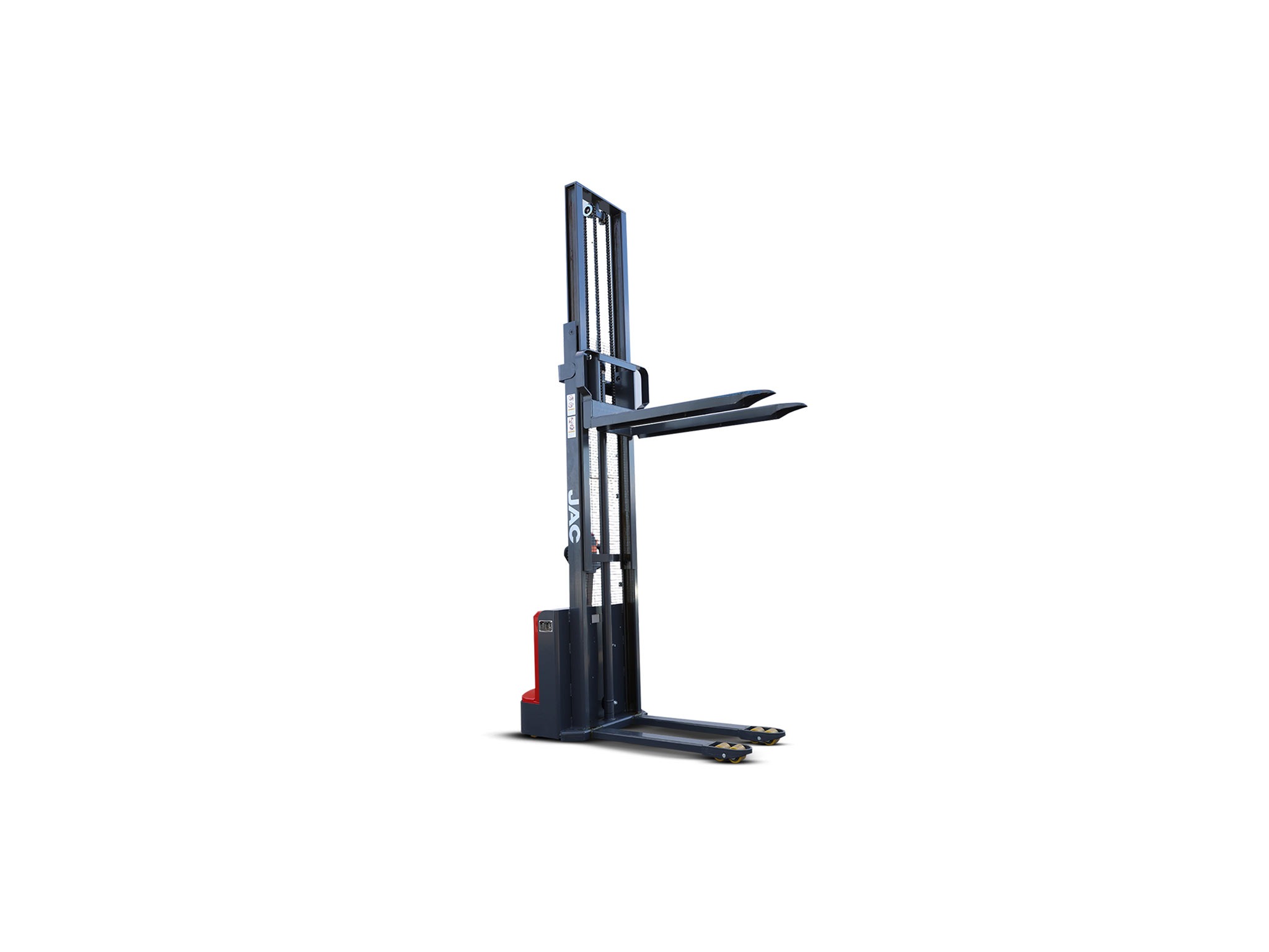 Stacker elétrico JAC 1500kg 4 metros - lateral