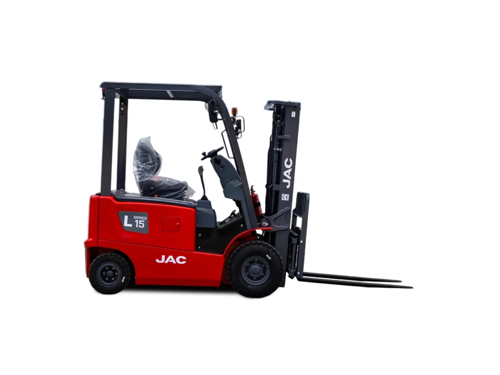Empilhador Elétrico JAC CPD15L com mastro triplex Tuacar Mirandela